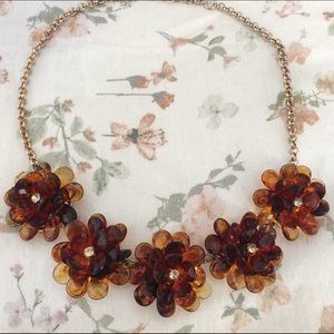 J Crew Floral Statement Necklace